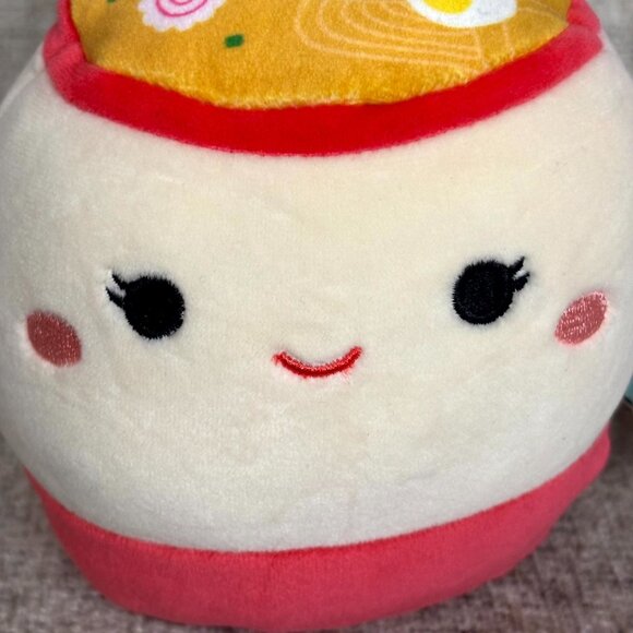 Squishmallow Official Kellytoy Plush Snack Raisy the Ramen Bowl 5" NWT w/ tags - Picture 2 of 7